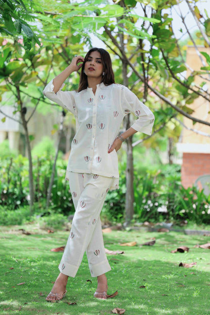 Nura Embroidered Co-ord Set