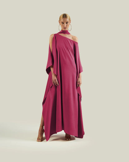 Zahra One-Shoulder Gown