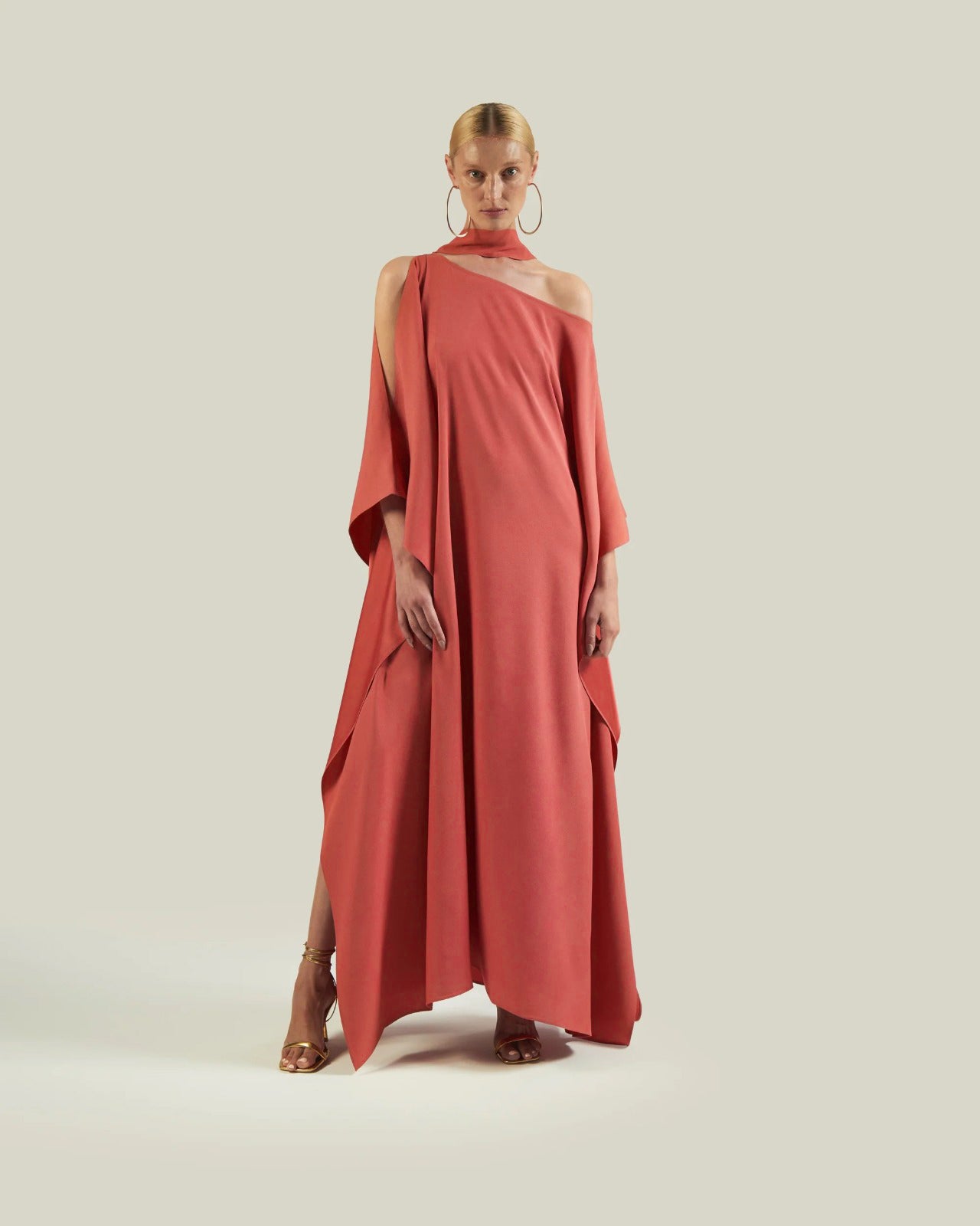 Zahra One-Shoulder Gown