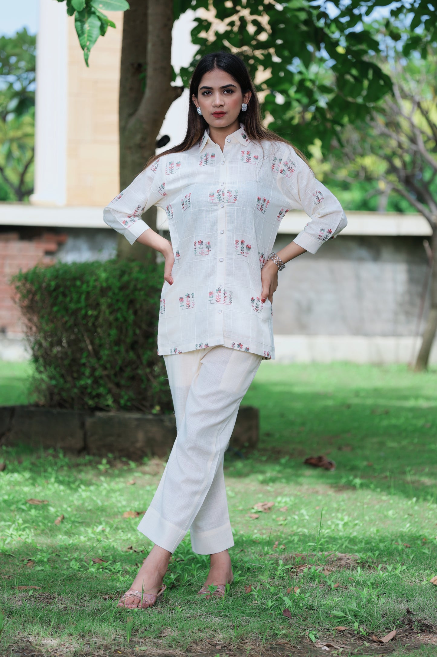 Nura Embroidered Co-ord Set