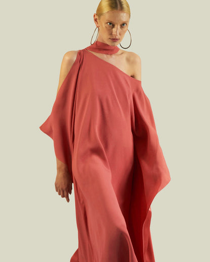 Zahra One-Shoulder Gown