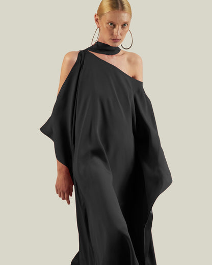 Zahra One-Shoulder Gown