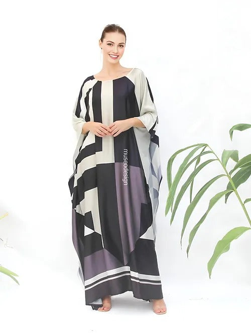 Moonlight Dream Printed Long Kaftan