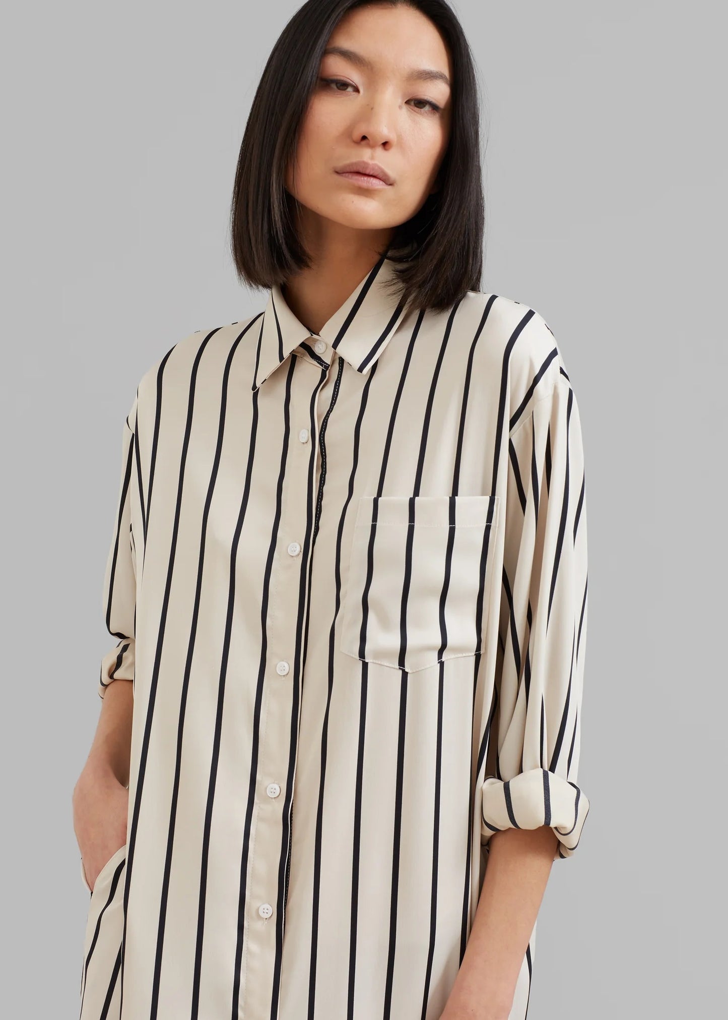 Stripe Luxe Dress