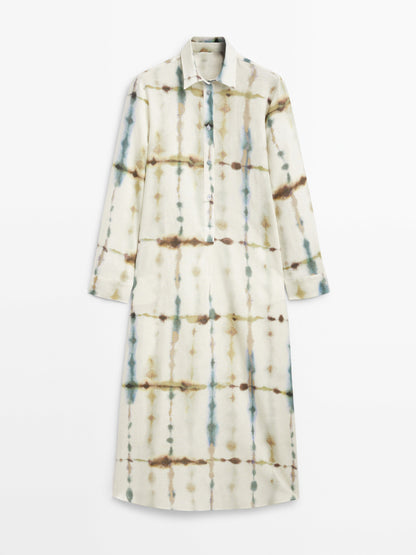 "Bebo" Linen Shirt Dress