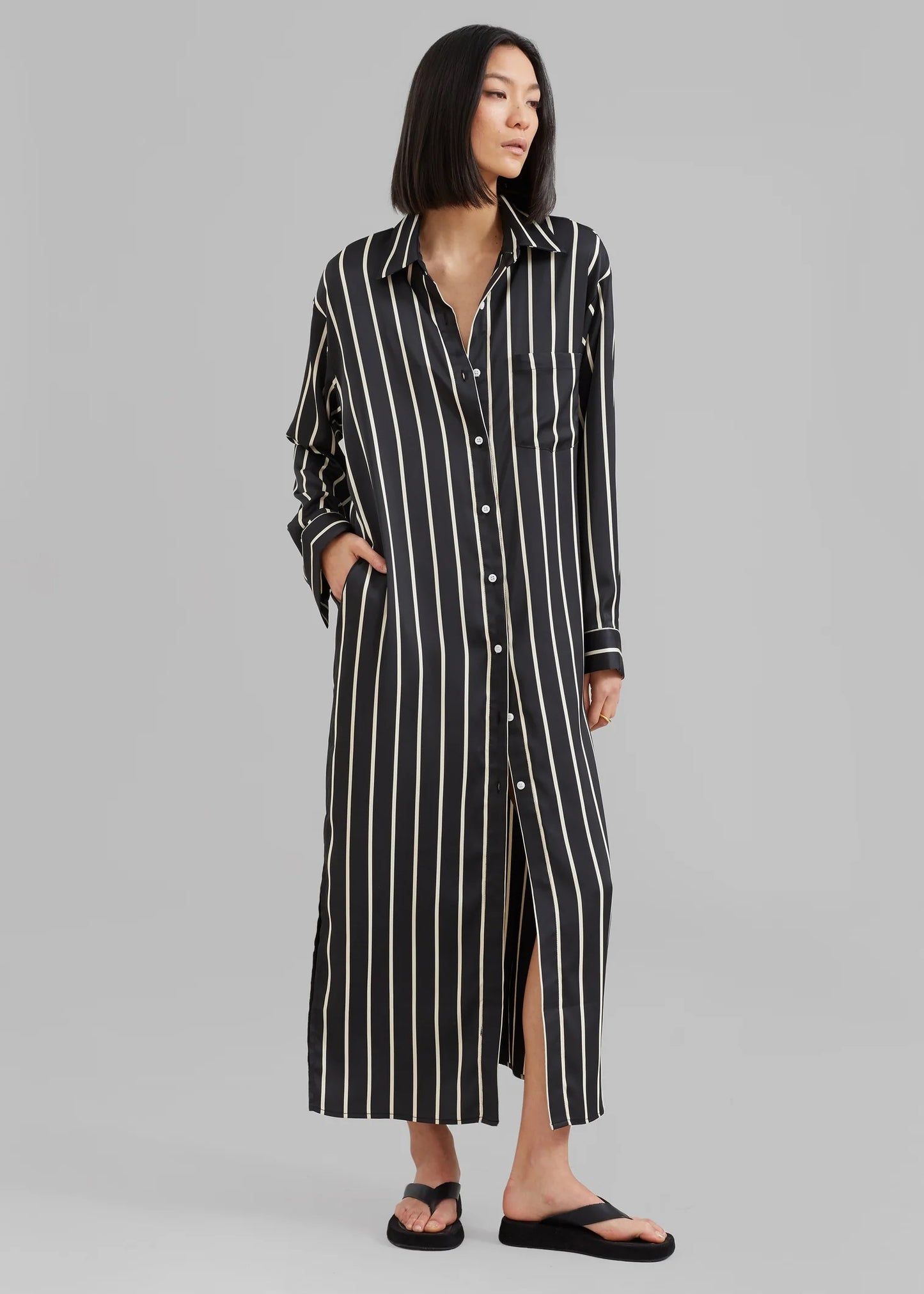 Stripe Luxe Dress