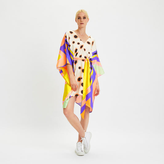 Dottie Peach Kaftan Dress